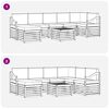 vidaXL Ensemble de canap&eacute; d'angle 8 pcs Naturel et Anthracite