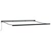 vidaXL Auvent r&eacute;tractable anthracite et blanc 4,5x3 m tissu/aluminium