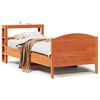 vidaXL Cadre de lit sans matelas cire marron 90x200 cm bois pin massif