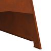 vidaXL Braise Marron 50 x 50 x 95 cm Acier patin&eacute;