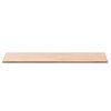 vidaXL Dessus de table 100x50x1,5cm rectangulaire bois massif de h&ecirc;tre