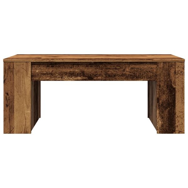 vidaXL Table basse vieux bois 102x55x42 cm bois d'ing&eacute;nierie