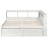 vidaXL Lit biblioth&egrave;que sans matelas blanc 160x200 cm bois pin massif