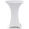 vidaXL Housses élastiques de table Ø 60 cm Blanc 2 pcs