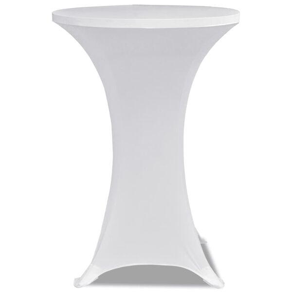 vidaXL Housses élastiques de table Ø 60 cm Blanc 2 pcs