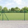 vidaXL Poteau de cl&ocirc;ture. Vert 50 x 0,8 m (maille de 12 x 12 mm)