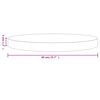 vidaXL Dessus de table rond noir &Oslash;40x3 cm bois de pin massif