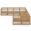 vidaXL Salon de jardin 8 pcs bois de pin massif
