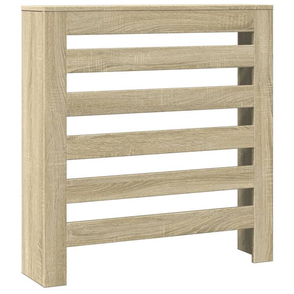 vidaXL Cache-radiateur chêne sonoma 78x20x82 cm bois d'ingénierie