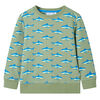 Sweatshirt pour enfants kaki clair 140