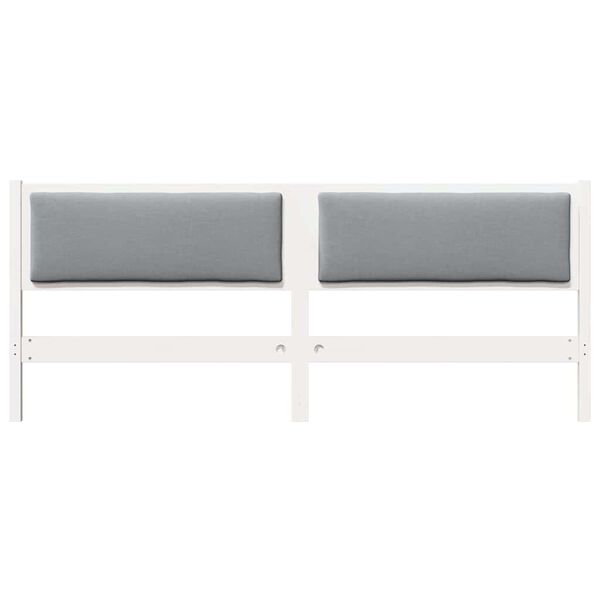 vidaXL T&ecirc;te de lit Autre Blanc 180 cm Bois massif en pin