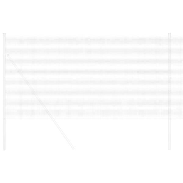 vidaXL Cl&ocirc;ture en fil soud&eacute; Argent 0.6 x 10 m