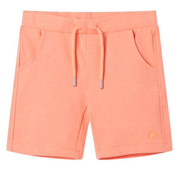 Short pour enfants avec cordon de serrage orange n&eacute;on 92