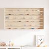 vidaXL Vitrine de collection en bois avec 6 &eacute;tag&egrave;res 100x8,5x55 cm