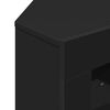 vidaXL Meuble TV LED d'Angle Noir 100x40x68cm Bois d'ing&eacute;nierie
