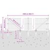 vidaXL Cl&ocirc;ture avec poteau Gris 0,6 x 25 m Acier et PVC