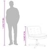 vidaXL Fauteuil relaxant pivotant Rose 63 x 75 x 76 cm Velours