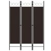 vidaXL Cloison de s&eacute;paration 3 panneaux Marron 120x180 cm