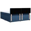 vidaXL Sommier &agrave; lattes de lit avec matelas Bleu 180x200 cm Tissu
