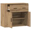 vidaXL Buffet ch&ecirc;ne artisanal 80x33x70 cm bois d'ing&eacute;nierie