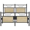 vidaXL Cadre de lit sans matelas ch&ecirc;ne sonoma 120x200 cm
