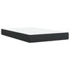 vidaXL Sommier &agrave; lattes de lit matelas Noir 120x200 cm Similicuir