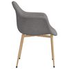 vidaXL Chaises &agrave; manger lot de 2 gris clair tissu