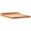 vidaXL Cadre de lit Brun cire 150 x 200 cm Pin massif