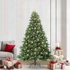 vidaXL Sapin de No&euml;l artificiel avec 300 LED Vert 210 cm PE et PVC
