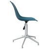 vidaXL Chaises pivotantes à manger lot de 6 Turquoise PP