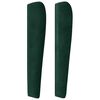 vidaXL T&ecirc;te de lit avec oreilles Vert fonc&eacute; 93x23x118/128 cm Velours