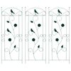 vidaXL Cl&ocirc;ture de jardin 3 pc Vert 110 x 40 cm Acier