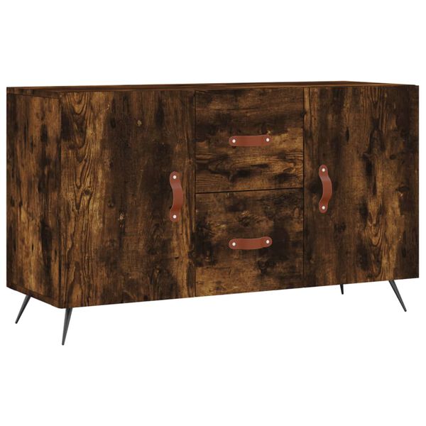vidaXL Buffet ch&ecirc;ne fum&eacute; 100x36x60 cm bois d'ing&eacute;nierie