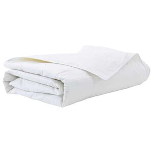 vidaXL Duvet d'été simple Blanc 135 x 220 cm Plume
