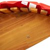vidaXL Chaise longue &agrave; bascule avec coussin en bois massif d'acacia