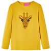 T-shirt enfants &agrave; manches longues ocre fonc&eacute; 140