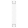 vidaXL Pieds de table de bar en U, 2 pi&egrave;ces, blanc, 40 x (100-101) cm, acier