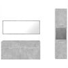 vidaXL Ensemble de meubles de salle de bain 3 pcs gris b&eacute;ton