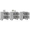 vidaXL Buffets 3 pcs gris b&eacute;ton bois d'ing&eacute;nierie