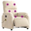 vidaXL Fauteuil inclinable de massage électrique beige