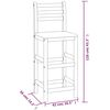 vidaXL Tabourets de bar lot de 8 bois massif d'acacia