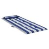 vidaXL Coussins de chaise &agrave; dossier haut lot de 6 rayures bleu/blanc
