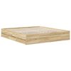 vidaXL Cadre de lit Ch&ecirc;ne Sonoma 180 x 200 cm Bois Ing&eacute;nierie