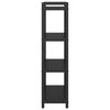 vidaXL &Eacute;tag&egrave;re Ch&ecirc;ne noir 80 x 30 x 120 cm Bois d'ing&eacute;nierie