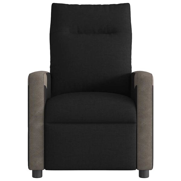 vidaXL Fauteuil inclinable Noir Tissu