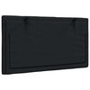 vidaXL Coussin de t&ecirc;te de lit Hanko noir 80 cm tissu
