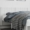 vidaXL T&ecirc;te de lit de remplacement m&eacute;tal blanc 160 cm