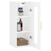 vidaXL Armoire murale blanc 34,5x34x90 cm