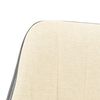 vidaXL Chaises &agrave; manger lot de 2 noir et cr&egrave;me tissu