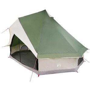 vidaXL Tente Tipi 8 personne Vert taffetas
